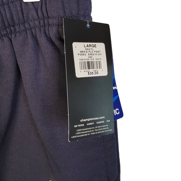 Champion Athletic Powerblend Vintage Y2K Navy Activewear Sweats Deadstock NWT - Picture 9 of 16